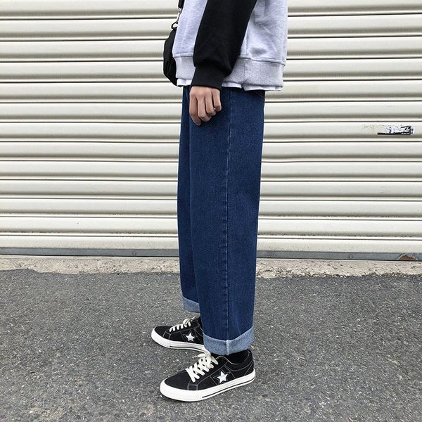 men right new casual loose hip hop male white pipes denim broek streetwear black blue jeans s-3xl effect color
men right new casual loose hip hop male white pipes denim broek streetwear black blue jeans s-3xl effect color