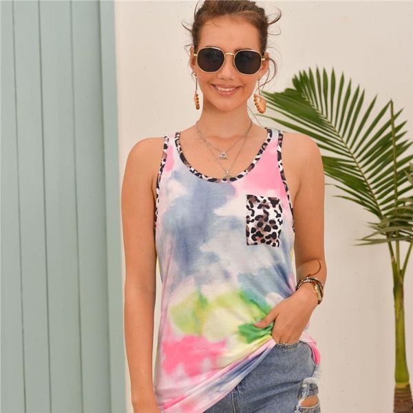 tie dye tank multicolor sleeveless tees women pocket summer leopard print tanks lady vest 2021 fashion tee shirt, White
tie dye tank multicolor sleeveless tees women pocket summer leopard print tanks lady vest 2021 fashion tee shirt, White