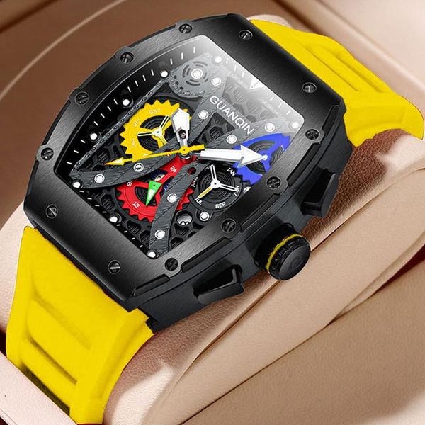 wristwatches men watches 2021 luxury watch sapphire waterproof wine barrel case silicone strap uomo orologi da polso meccanici, Slivery;brown
wristwatches men watches 2021 luxury watch sapphire waterproof wine barrel case silicone strap uomo orologi da polso meccanici, Slivery;brown