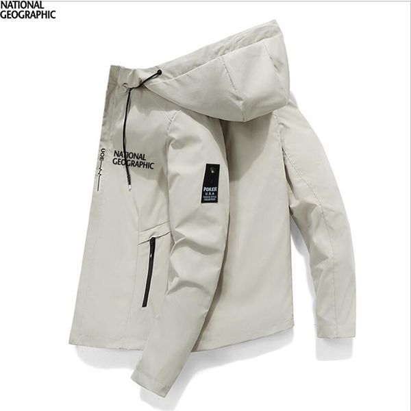 spring autumn mens national geographic fishing jacket windbreaker hoodie zipper waterproof clothes 211008, Black;brown
spring autumn mens national geographic fishing jacket windbreaker hoodie zipper waterproof clothes 211008, Black;brown
