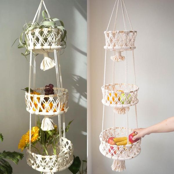 storage baskets hand-woven basket kitchen fruit and vegetable container multi-layer hanging flower pot plant hanger
storage baskets hand-woven basket kitchen fruit and vegetable container multi-layer hanging flower pot plant hanger