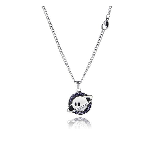 original design expression necklace purple diamond hip hop pendant street couple titanium steel jewelry accessories, Silver
original design expression necklace purple diamond hip hop pendant street couple titanium steel jewelry accessories, Silver
