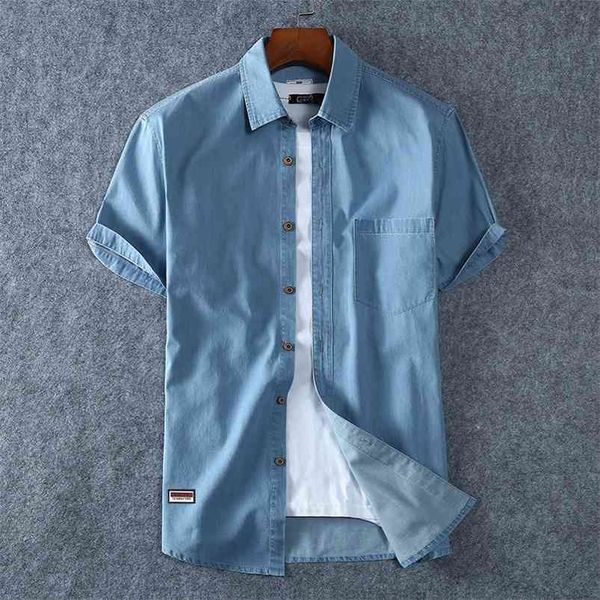 summer men's denim shirt large size short sleeve fashion loose casual cotton cowboy male brand 6xl 7xl 8xl 210721, White;black
summer men's denim shirt large size short sleeve fashion loose casual cotton cowboy male brand 6xl 7xl 8xl 210721, White;black