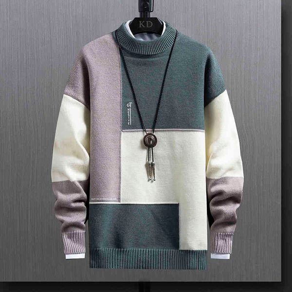 sweater men's winter pullover men 2021 autumn slim fit patchwork knitted sweaters mens brand clothing casual pull homme hombre, Black
sweater men's winter pullover men 2021 autumn slim fit patchwork knitted sweaters mens brand clothing casual pull homme hombre, Black