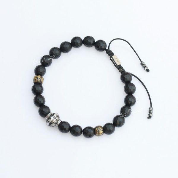 charm bracelets lotus mann grind arenaceous black beads six words old pearl silver bracelet with euramerican style for men and women, Golden;silver
charm bracelets lotus mann grind arenaceous black beads six words old pearl silver bracelet with euramerican style for men and women, Golden;silver