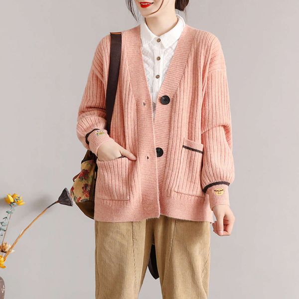 large women's autumn embroidery and winter lazy style size knitted cardigan long sleeve coat versatile sweater luxury, White;black
large women's autumn embroidery and winter lazy style size knitted cardigan long sleeve coat versatile sweater luxury, White;black