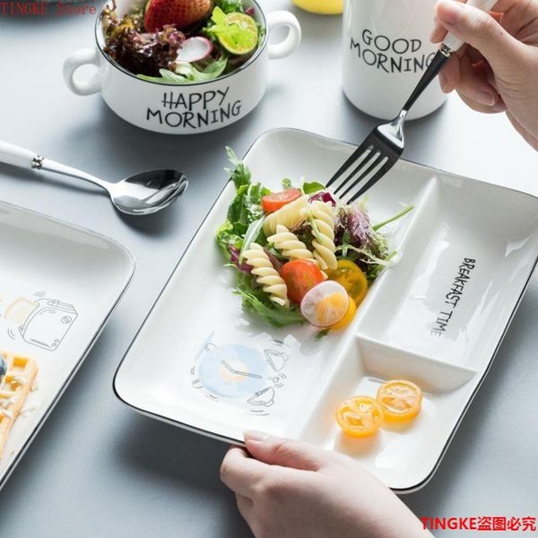 dishes & plates 8inch nordic rectangular grid black ceramic plate, fruit snack baby fashionable and simple cartoon fast plate
dishes & plates 8inch nordic rectangular grid black ceramic plate, fruit snack baby fashionable and simple cartoon fast plate