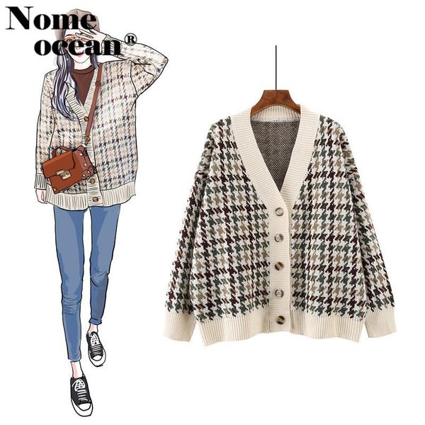 women's sweaters knitted plaid cardigan coats for women 2021 autumn and winter thick morhair check outwear cardigans overcoat m18090122, White;black
women's sweaters knitted plaid cardigan coats for women 2021 autumn and winter thick morhair check outwear cardigans overcoat m18090122, White;black