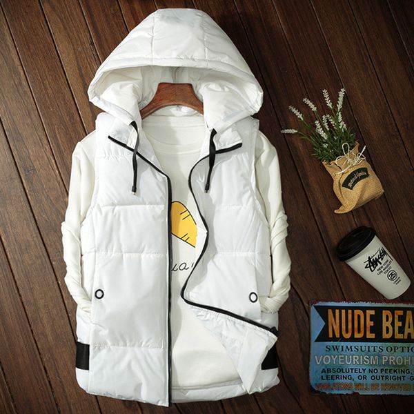 men's thickened autumn and winter down cotton student leisure fashion korean vest, Black;white
men's thickened autumn and winter down cotton student leisure fashion korean vest, Black;white