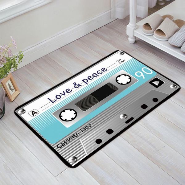 cushion/decorative pillow retro cassette tape love peace blue printed doormats anti-slip carpet rug bathroom entrance outdoor floor mat home
cushion/decorative pillow retro cassette tape love peace blue printed doormats anti-slip carpet rug bathroom entrance outdoor floor mat home