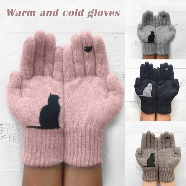 cycling gloves cat for women woolen autumn winter outdoor warm cold protection padded printed als88, Black
cycling gloves cat for women woolen autumn winter outdoor warm cold protection padded printed als88, Black