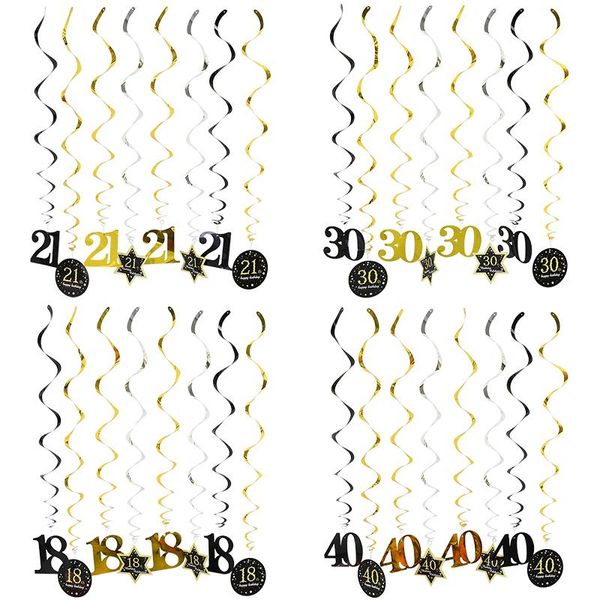 party decoration 8pcs foil paper spiral happy birthday swirl banner 18 21 30 40 50 60 years old hanging ornament decorations adult
party decoration 8pcs foil paper spiral happy birthday swirl banner 18 21 30 40 50 60 years old hanging ornament decorations adult
