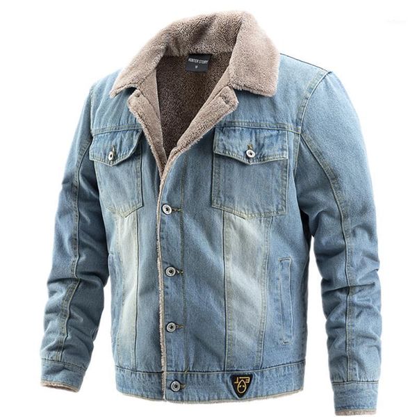 men's jackets denim jacket men winter jean cotton casual outerwear warm velvet solid color wool thicker slim fit collar coats mens, Black;brown
men's jackets denim jacket men winter jean cotton casual outerwear warm velvet solid color wool thicker slim fit collar coats mens, Black;brown