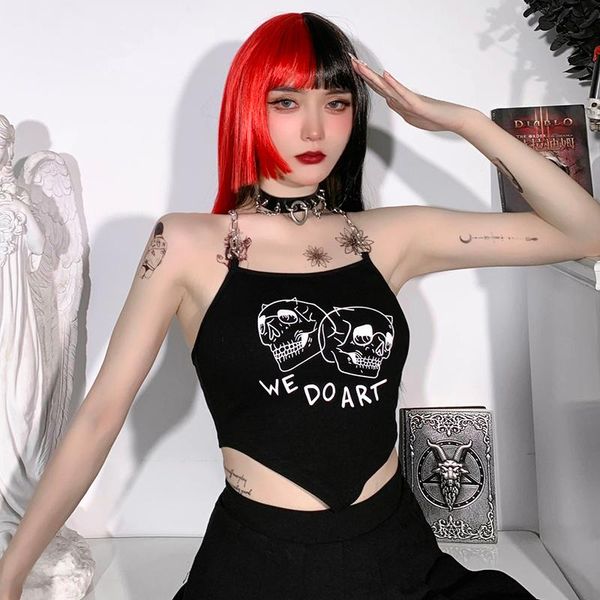 women's tanks & camis gothic skull punk chain straps inverted triangle camisole streetwear sleeveless black backless harajuku, White
women's tanks & camis gothic skull punk chain straps inverted triangle camisole streetwear sleeveless black backless harajuku, White