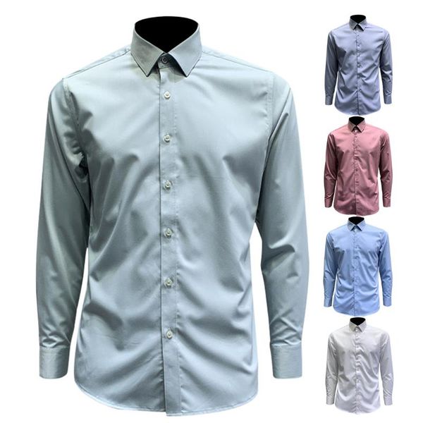 men's casual shirts autumn shirt men brand long sleeve mens dress non iron easy care business work chemise homme social, White;black
men's casual shirts autumn shirt men brand long sleeve mens dress non iron easy care business work chemise homme social, White;black