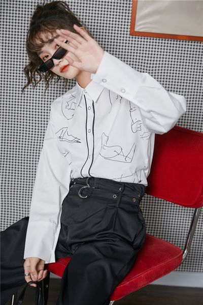 2021 drawing white long sleeve women clothing fall and blouses button up collar shirt new fashion ntr7
2021 drawing white long sleeve women clothing fall and blouses button up collar shirt new fashion ntr7