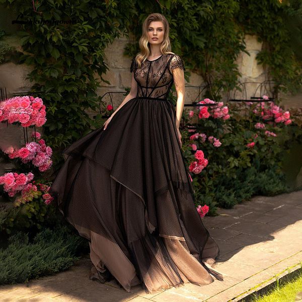 new black es 2021 short sleeve elegant a-line tulle bridal lace gothic wedding gowns robe de mariee w4kb, White
new black es 2021 short sleeve elegant a-line tulle bridal lace gothic wedding gowns robe de mariee w4kb, White