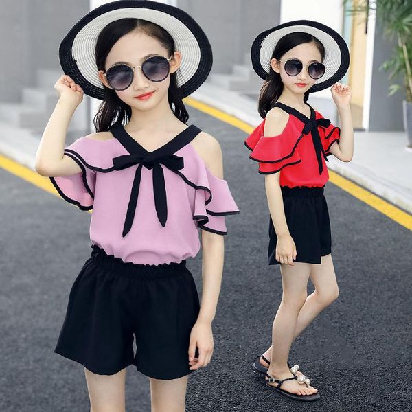 clothing sets 2pcs spring summer girls chiffon clothes outfits backless shoulderless straps shorts for 4 6 7 8 10 12 14 years, White
clothing sets 2pcs spring summer girls chiffon clothes outfits backless shoulderless straps shorts for 4 6 7 8 10 12 14 years, White