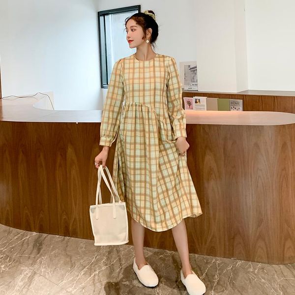 maternity dresses 2021 brand autumn dress woman plaid loose version large size pregnant clothing md-02675, White
maternity dresses 2021 brand autumn dress woman plaid loose version large size pregnant clothing md-02675, White