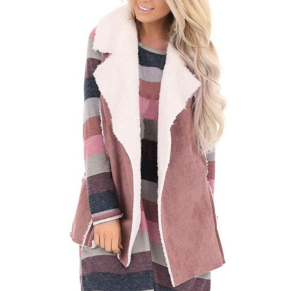 women's faux fur casual open front suede comfort pocket sleeveless jacket coat loose jackets, Black;brown
women's faux fur casual open front suede comfort pocket sleeveless jacket coat loose jackets, Black;brown
