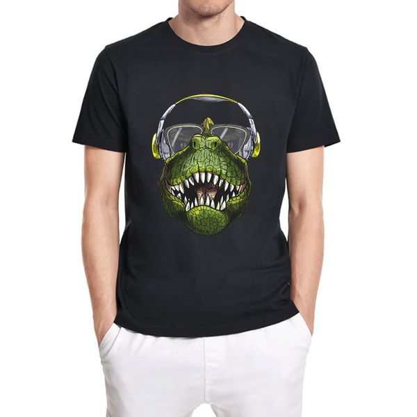 men's t-shirts dj t-rex music headphones funny t-shirt fashion women's o-neck comfortable cotton tee loose eu size, White;black
men's t-shirts dj t-rex music headphones funny t-shirt fashion women's o-neck comfortable cotton tee loose eu size, White;black