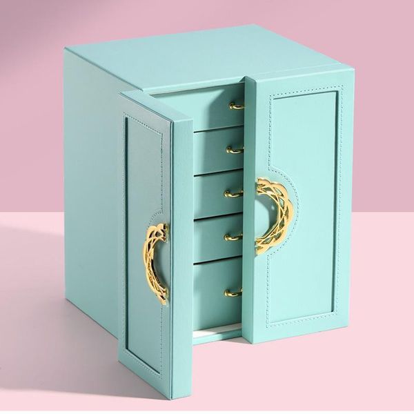 jewelry pouches, bags 5 layer box large capacity earrings necklace ring bracelet lipstick display travel makeup organizer gift for women, Pink;blue
jewelry pouches, bags 5 layer box large capacity earrings necklace ring bracelet lipstick display travel makeup organizer gift for women, Pink;blue