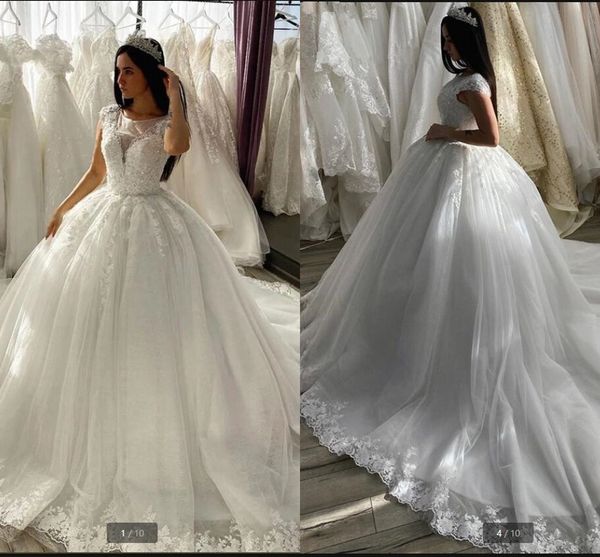 2021 vestido de festa white tulle muslim ball gown wedding dress beaded princess lace appliques cap sleeve modest bridal gowns court train p
2021 vestido de festa white tulle muslim ball gown wedding dress beaded princess lace appliques cap sleeve modest bridal gowns court train p