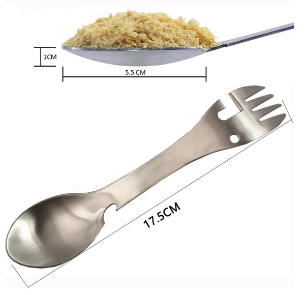 forks 100pcs/lot outdoor picnic spork spoon fork - 5 in 1 portable travel camping stainless steel tableware cutlery bottle can opener
forks 100pcs/lot outdoor picnic spork spoon fork - 5 in 1 portable travel camping stainless steel tableware cutlery bottle can opener