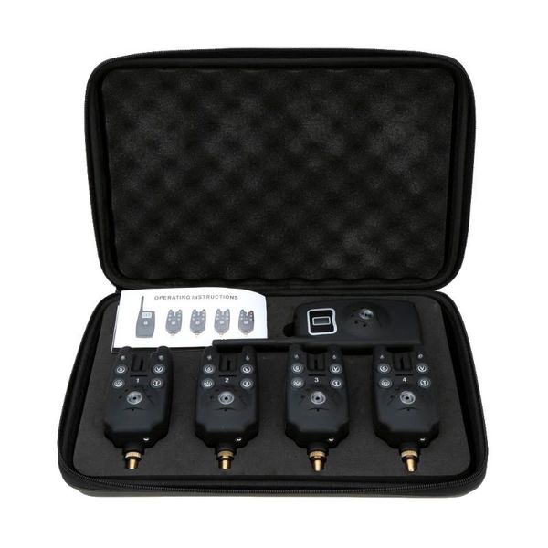 fishing accessories lixada wireless bite alarms set digital alarm kit led indicator alert bell receiver with zippered box
fishing accessories lixada wireless bite alarms set digital alarm kit led indicator alert bell receiver with zippered box