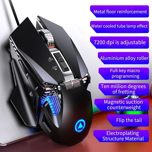 e-sports gamer gaming mouse 7 button 7200dpi wired optical led computer mice usb cable with backlight mouse for lappc
e-sports gamer gaming mouse 7 button 7200dpi wired optical led computer mice usb cable with backlight mouse for lappc