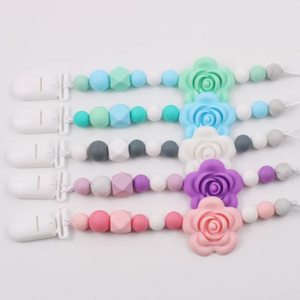 pacifiers# silicone round bead rose flower pacifier clip chain strap cute dummy nipple leash for infant toddler baby feeding gift
pacifiers# silicone round bead rose flower pacifier clip chain strap cute dummy nipple leash for infant toddler baby feeding gift