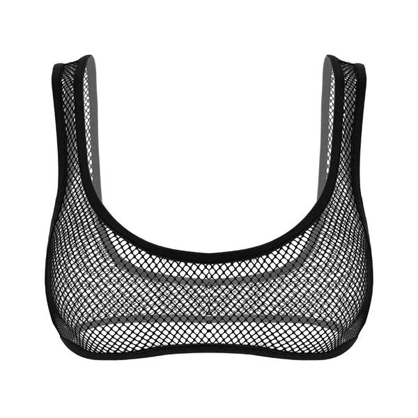 women's tanks & camis summer women see through fishnet mini wide shoulder straps deep u-neck transparent mesh crop femal, White
women's tanks & camis summer women see through fishnet mini wide shoulder straps deep u-neck transparent mesh crop femal, White