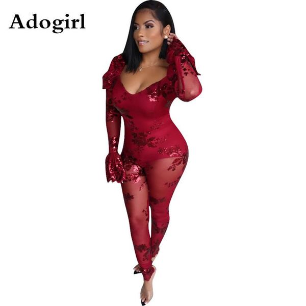 women's jumpsuits & rompers red color sequiend mesh flare sleeve wide leg jumpsuit straps bandege female off shoulder overall ladies s-, Black;white
women's jumpsuits & rompers red color sequiend mesh flare sleeve wide leg jumpsuit straps bandege female off shoulder overall ladies s-, Black;white