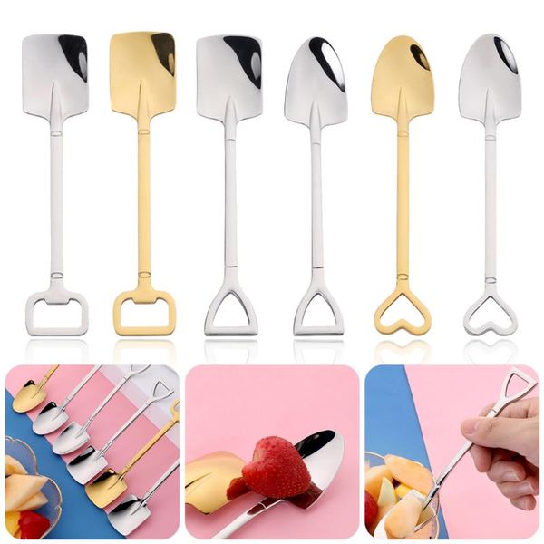 spoons coffee spoon cutlery stainless steel iron shovel ice cream scoop creative tea-spoon fashion tableware silver gold
spoons coffee spoon cutlery stainless steel iron shovel ice cream scoop creative tea-spoon fashion tableware silver gold
