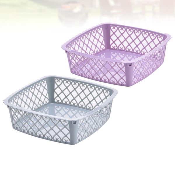 storage baskets 2pcs bin basket box kitchen square hollow fruit and vegetable (mixed color)
storage baskets 2pcs bin basket box kitchen square hollow fruit and vegetable (mixed color)