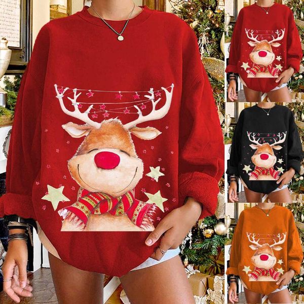 women's sweaters christmas cartoons women sweater elk printed xmas sweatshirts winter long sleeve jumper sweet pull femme, White;black
women's sweaters christmas cartoons women sweater elk printed xmas sweatshirts winter long sleeve jumper sweet pull femme, White;black