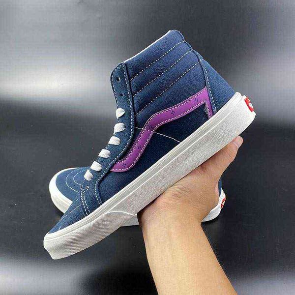 longvance autumn trend men's shoes dazzle purple street canvas korean high women's sk8-hi versatile couple's, Black;white
longvance autumn trend men's shoes dazzle purple street canvas korean high women's sk8-hi versatile couple's, Black;white