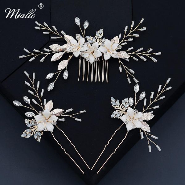 hair clips & barrettes miallo bridal wedding accessories crystal handmade flower combs pins for women party headpiece jewelry bridesmaid gif, Golden;silver
hair clips & barrettes miallo bridal wedding accessories crystal handmade flower combs pins for women party headpiece jewelry bridesmaid gif, Golden;silver