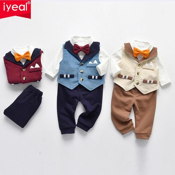 clothing sets iyeal 2021 spring baby boy suits gentleman white shirt with bow tie + striped vest trousers 3pcs formal kids clothes set
clothing sets iyeal 2021 spring baby boy suits gentleman white shirt with bow tie + striped vest trousers 3pcs formal kids clothes set