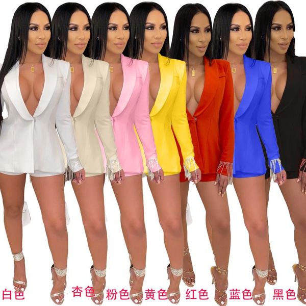 women's tracksuits office lady shorts tassel two piece set v neck long sleeve blazer elegant tracksuit 2021 autumn night party wear, Gray
women's tracksuits office lady shorts tassel two piece set v neck long sleeve blazer elegant tracksuit 2021 autumn night party wear, Gray