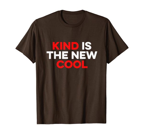 kind is the new cool t-shirt - anti bullying bully hate tee, White;black