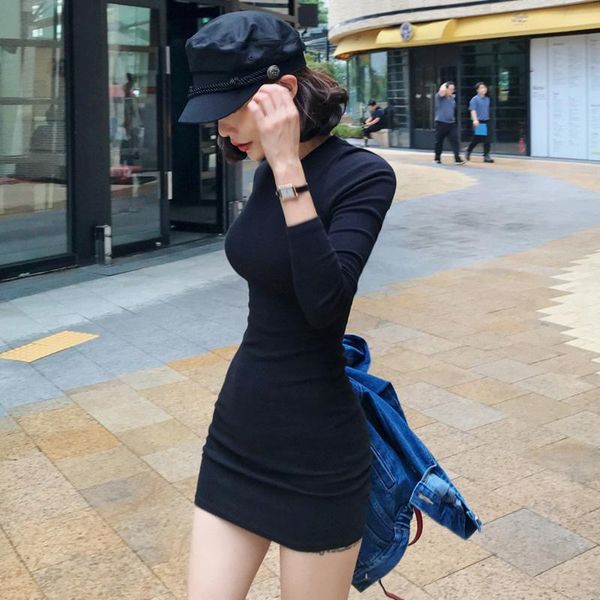 casual dresses womengaga korean 2021 autumn winter slim skinny hip dress short sleeve round neck mini sweet girl 8vh, Black;gray
casual dresses womengaga korean 2021 autumn winter slim skinny hip dress short sleeve round neck mini sweet girl 8vh, Black;gray