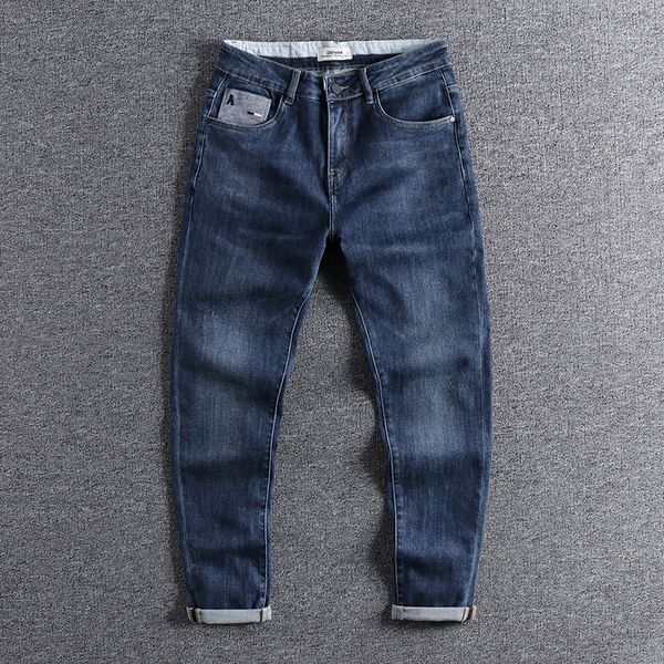 2021 micro cone slim leggings pocket embroidery trend jeans men's fashion casual pants cool trouser 0835 qhs6, White;black
2021 micro cone slim leggings pocket embroidery trend jeans men's fashion casual pants cool trouser 0835 qhs6, White;black