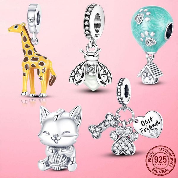 other 925 sterling silver beads giraffe cat firefly animal charm pendant fit original bracelet for girl gift jewelry
other 925 sterling silver beads giraffe cat firefly animal charm pendant fit original bracelet for girl gift jewelry
