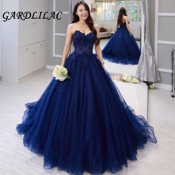 party dresses sweetheart navy blue evening dress long ball gown prom applique beading tulle formal gowns vestido de festa, White;black
party dresses sweetheart navy blue evening dress long ball gown prom applique beading tulle formal gowns vestido de festa, White;black