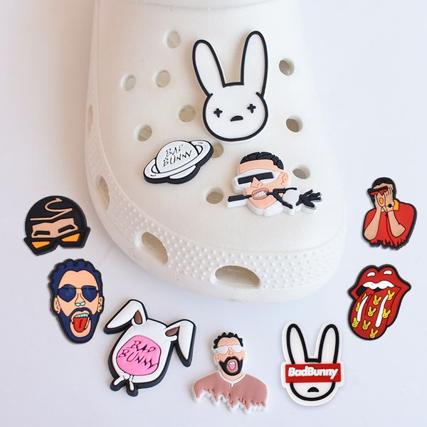 soft rubber bad bunnies shoe decorations charm accessories jibitz for croc charms clog bracelets buckle buttons, White;pink
soft rubber bad bunnies shoe decorations charm accessories jibitz for croc charms clog bracelets buckle buttons, White;pink