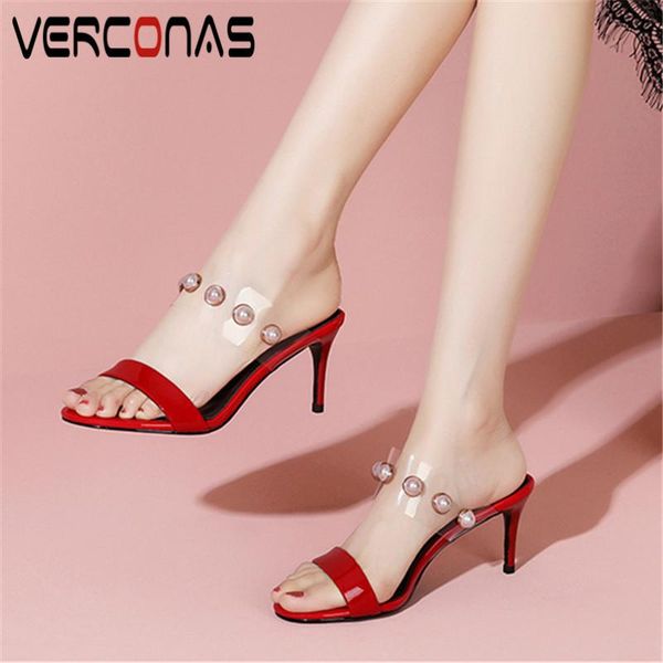 dress shoes verconas 2021 sweet woman sandals women pumps genuine leather pearl decoration summer pointed toe thin high heeled, Black
dress shoes verconas 2021 sweet woman sandals women pumps genuine leather pearl decoration summer pointed toe thin high heeled, Black