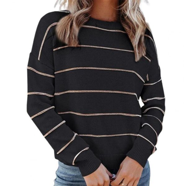 women's blouses & shirts loose knitted blouse women casual long sleeve o neck striped printed knitwear sweater autumn winter, White
women's blouses & shirts loose knitted blouse women casual long sleeve o neck striped printed knitwear sweater autumn winter, White