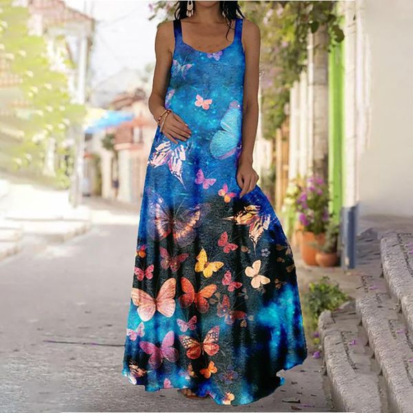 casual dresses summer dress women halter slim and thin long sections of large hem butterfly print boho female vestido de mujer, Black;gray
casual dresses summer dress women halter slim and thin long sections of large hem butterfly print boho female vestido de mujer, Black;gray