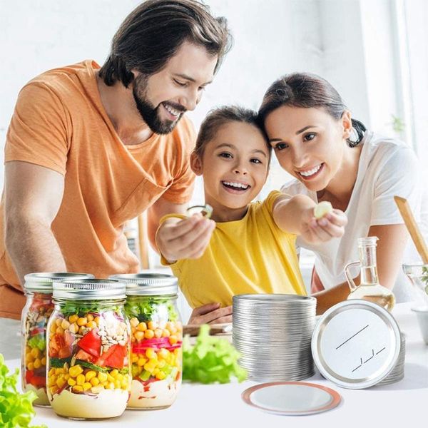 kitchen storage & organization 100 pcs wide mouth canning lids mason jar caps split-type leak proof silver
kitchen storage & organization 100 pcs wide mouth canning lids mason jar caps split-type leak proof silver